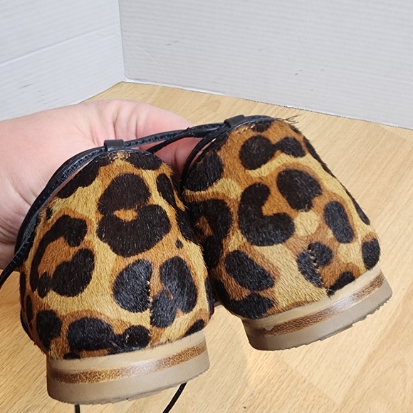 Boden Florence Leopard Lace Up Pointed Toe Flats Womens Size EU 38 - Picture 14 of 16